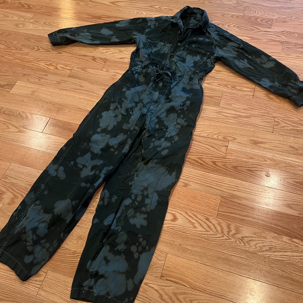 LEVI'S Jumpsuit / Boilersuit SMALL green SUAY tie dye